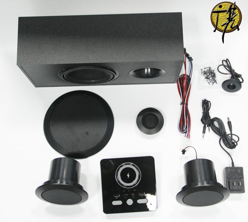 Custom Wholesale Speaker Woofer SKD Speaker Parts Subwoofer With Empty Plastic Speaker Box Cabinet