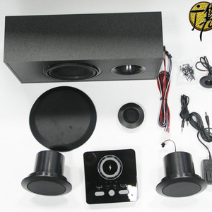 Custom Wholesale Speaker Woofer SKD Speaker Parts Subwoofer With Empty Plastic Speaker Box Cabinet