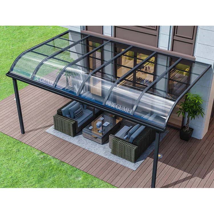 Outdoor Patio Aluminum Canopy Awning For House Waterproof Polycarbonate With metal Frame Awnings Canopy