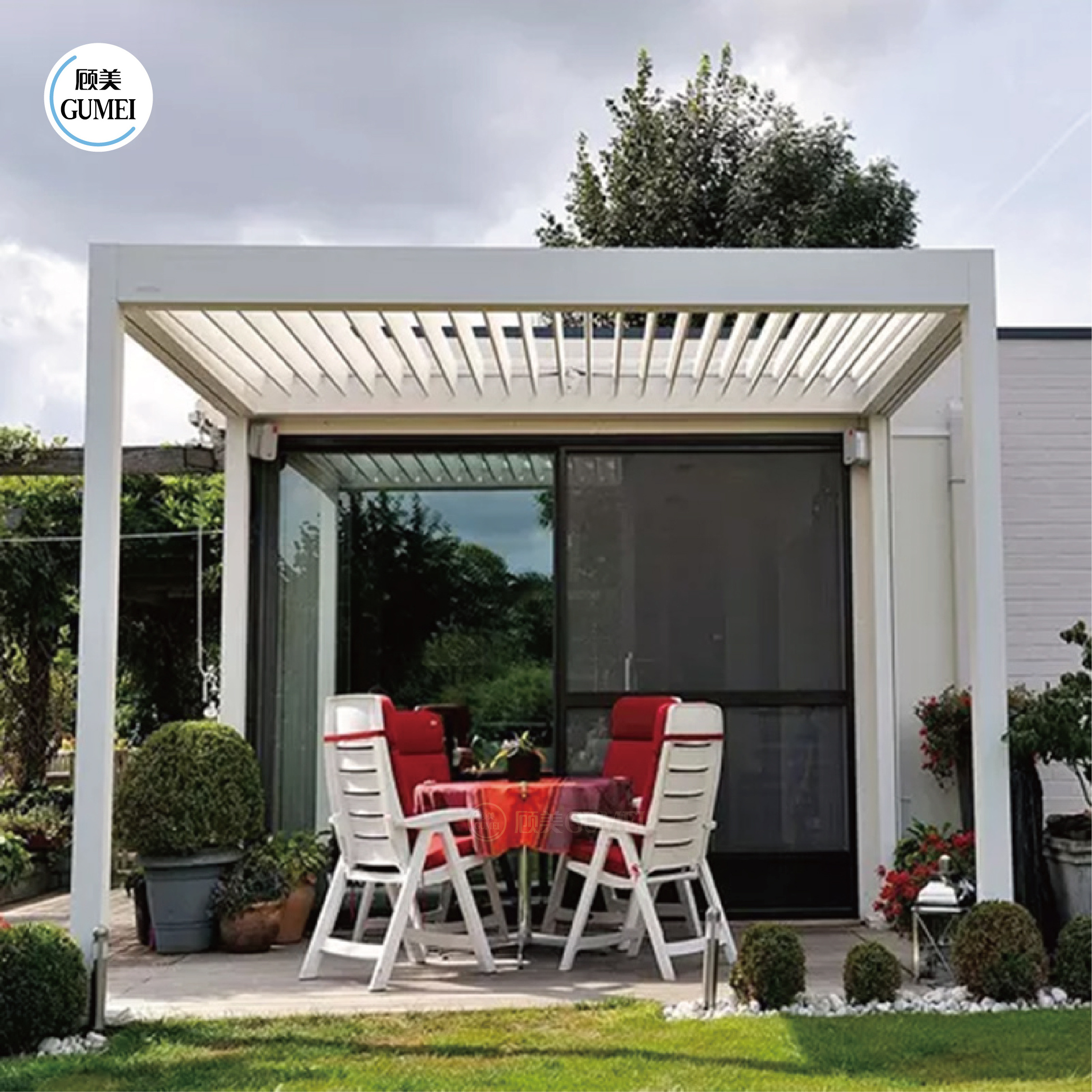 Hot Sell New Design Waterproof Sunroom Pergola Car Parking Waterproof For Sun shade