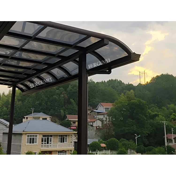 Outdoor Waterproof Polycarbonate Rain Canopy And Window Awnings For Window Garden PC Rain Shelter