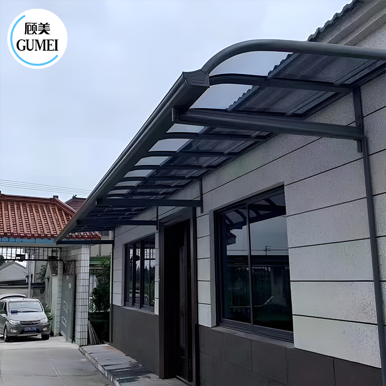 Outdoor Waterproof Polycarbonate Rain Canopy And Window Awnings For Window Garden PC Rain Shelter