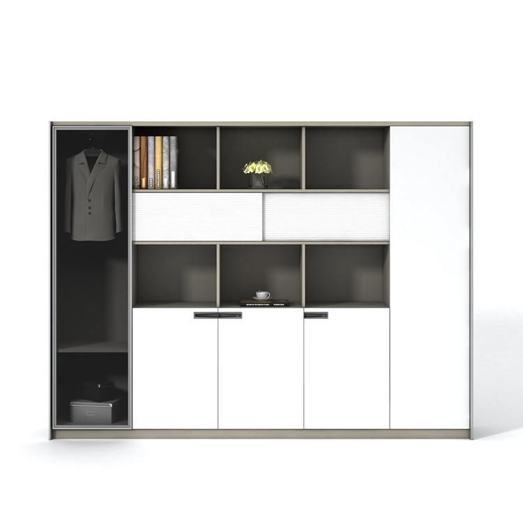 2023 New Office Furniture Locking Wood Modern Tall Thin File Storage Cabinet With Drawer