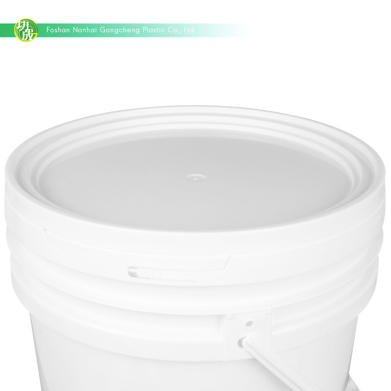 20l 5 gallon white heat resistance plastic bucket