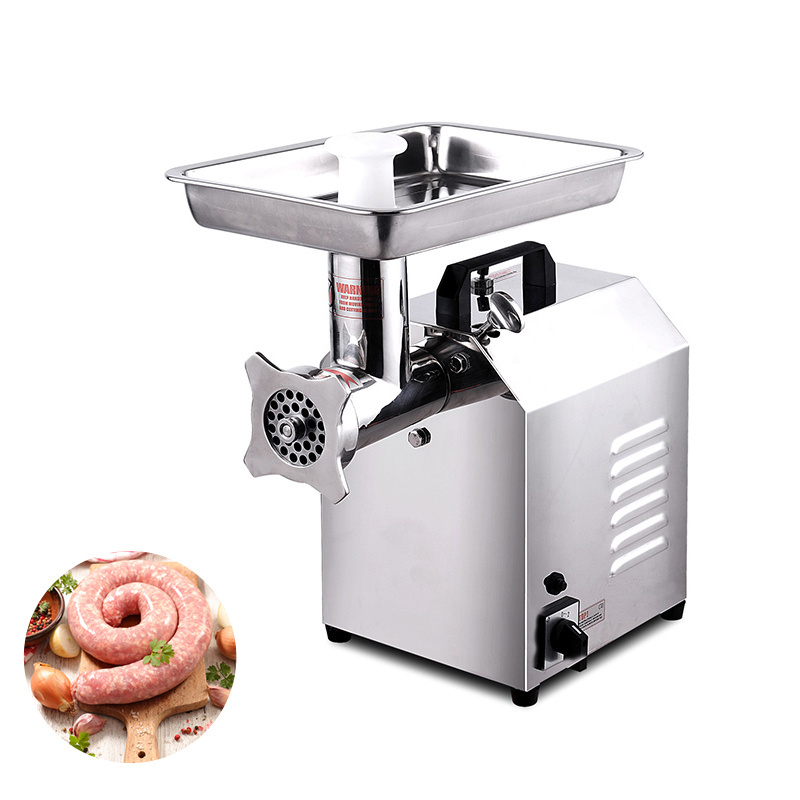 Electric Meat Grinder Sausage Stuffer Machine Stainless Steel Food Mincer with Sausage Tube for Home Kitchen Commercial Use