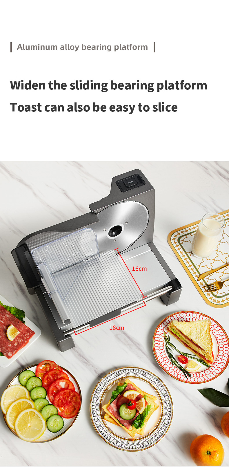 Hot Sale Desktop Anti-cut Slicer Manual Electric Bagel Slicer for Home Kitchen Onion Slicer