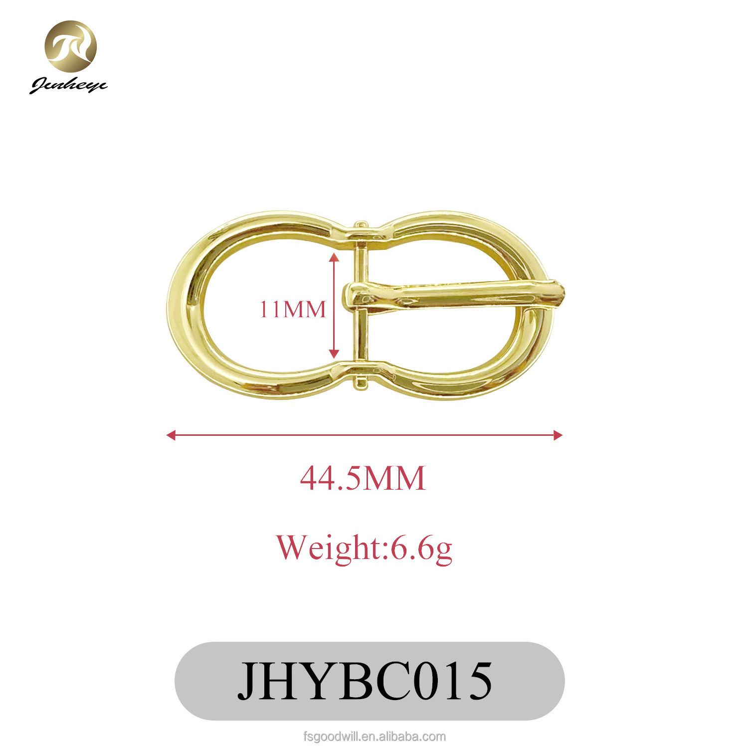 Customized classic design metal buckle High quality oval belt buttons decoration