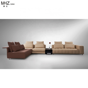 MHZ casa Furniture Creative Home Furniture European De Sede Designer Modern Modular Combined Leather Sofa S Snake Piano Key Sofa