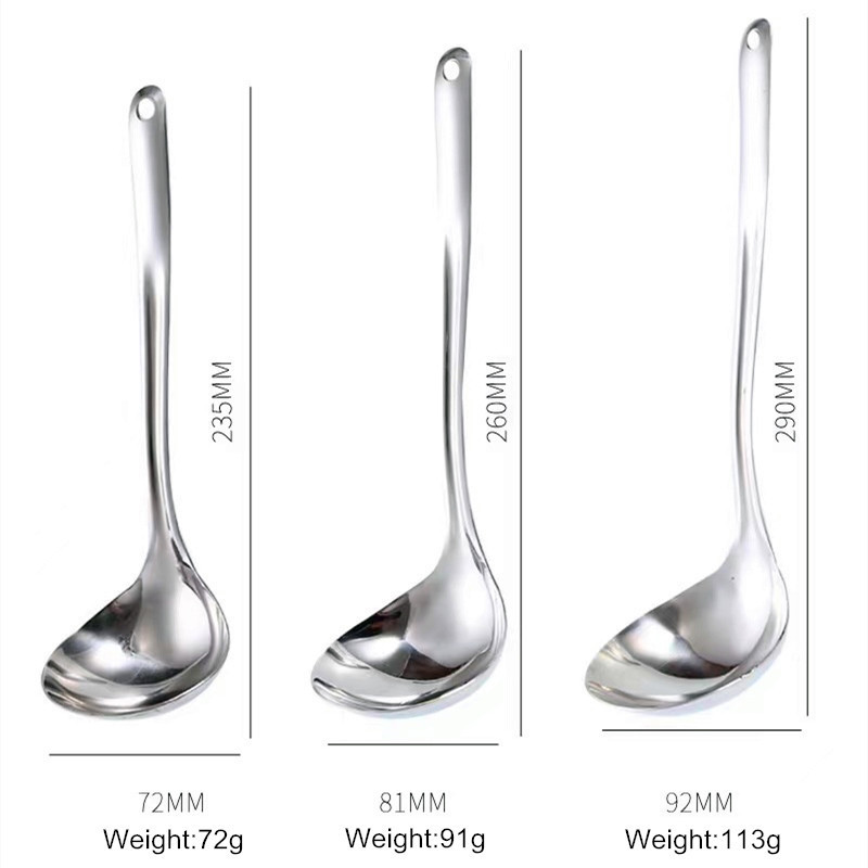 New Design Healthy Kitchen Accessory Stainless Steel Oil Separator Soup Ladle