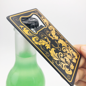 Custom Eco-Friendly Sublimation Flat Rectangle Credit Card Bottle Opener Printed Laser Engraved Logo Metal Beer Opener