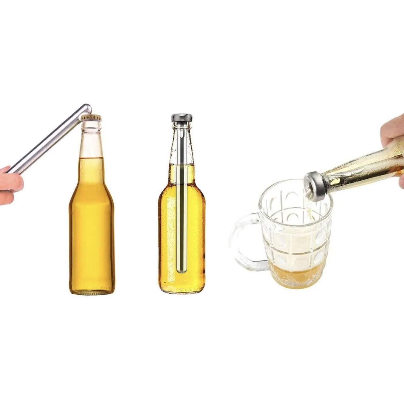 Smart Tool Food Grade Stainless Steel Beer Gadget Ice Sticks Chilling Rods