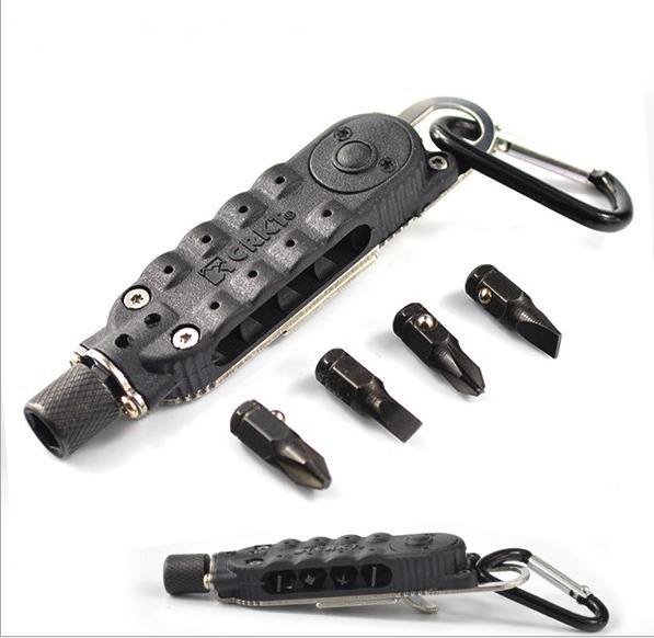 Mini Portable Pocket Size Hand with LED Multi-function Tool Screwdriver Not Rated Wrench Stainless Steel