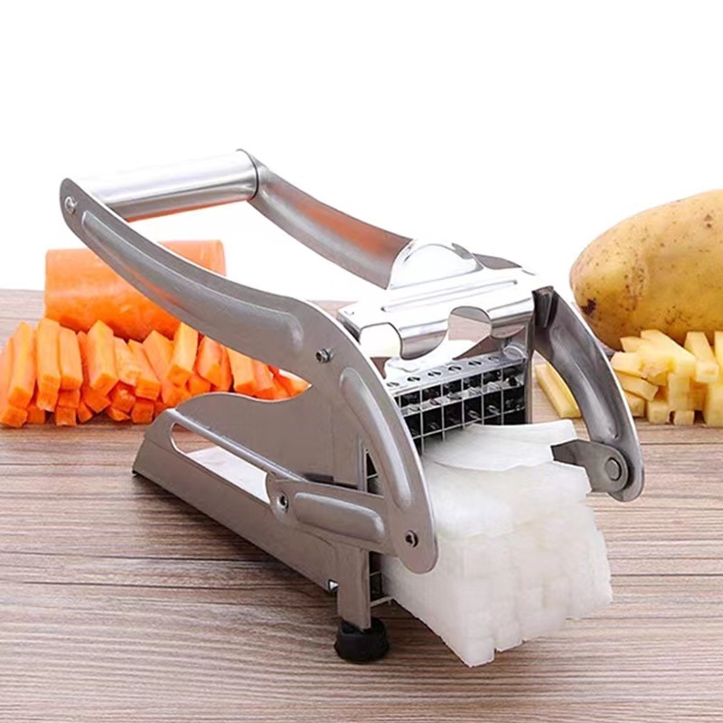 Manual Operate 2 Interchangeable Blade Stainless Steel Multi Functional Vegetable Slicer Fruit Potato Chipper