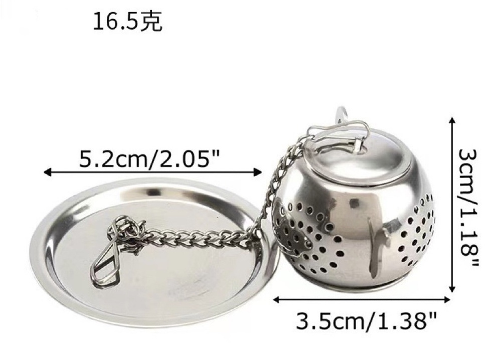 Home and Kitchen Accessories Teapot Shaped Tea Infuser Stainless Steel 304 Tea Strainer