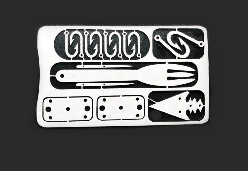 Innovation Spoke Multi Tool Wallet EDC Camping Gadgets Survival Card Fishing  For Men