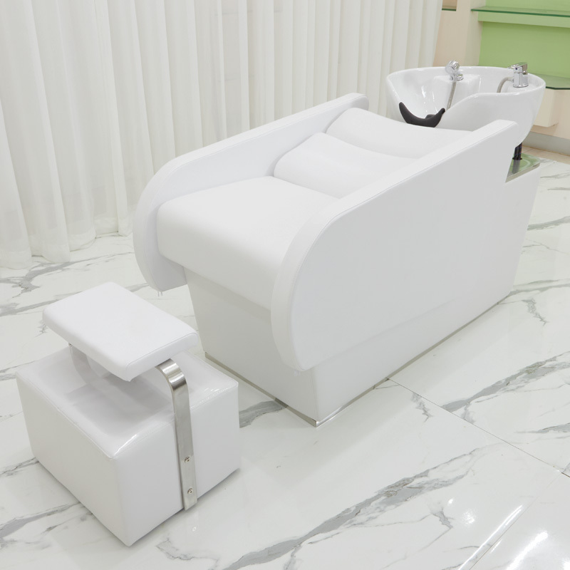 Factory Price Hair Washing Beds Comfortable Salon Sink Used Hairdressing Bowl Shampoo Beds Chairs