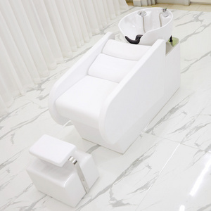 Factory Price Hair Washing Beds Comfortable Salon Sink Used Hairdressing Bowl Shampoo Beds Chairs