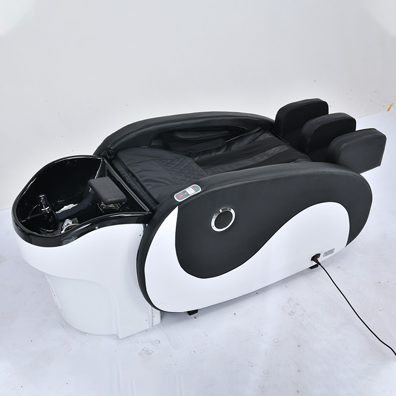 High quality hair salon beauty salon ear picking with massage head treatment bed water heater steamer shampoo chair