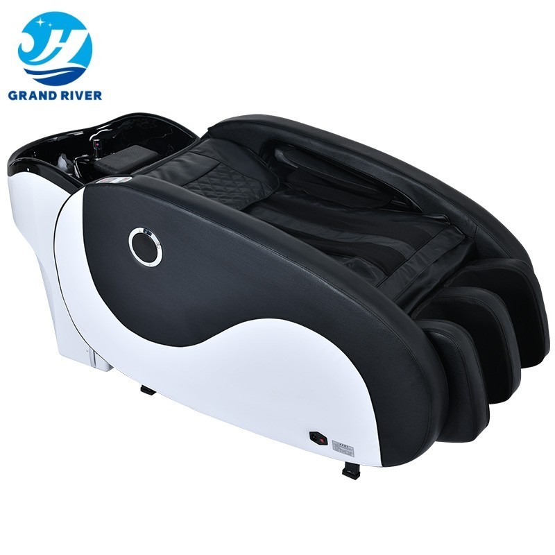 High quality hair salon beauty salon ear picking with massage head treatment bed water heater steamer shampoo chair