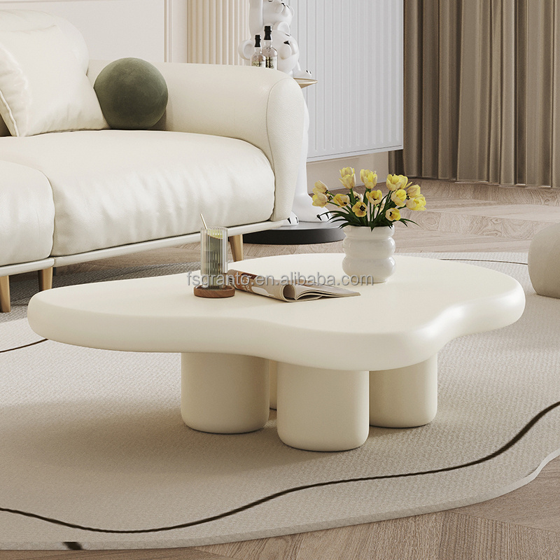 Nordic style cloud shaped coffee table home furniture cream art designer living room modern center table