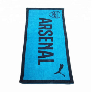 High quality Custom Logo Jacquard towel designs 100% cotton beach towels