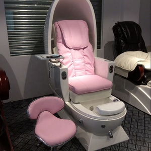 Modern Hot Pink New Egg Shape Spa Pedicure Chair Spa Chair With Magnet Whirlpool Jaccuzi Tub