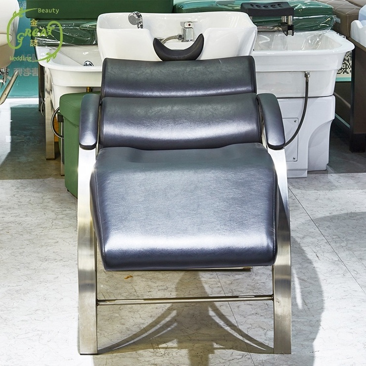 Great Foshan Factory Beauty Hair Basin Bowl Backwash Sink Unit Nail Spa Equipment Shampoo Chairs/Beds/Tables