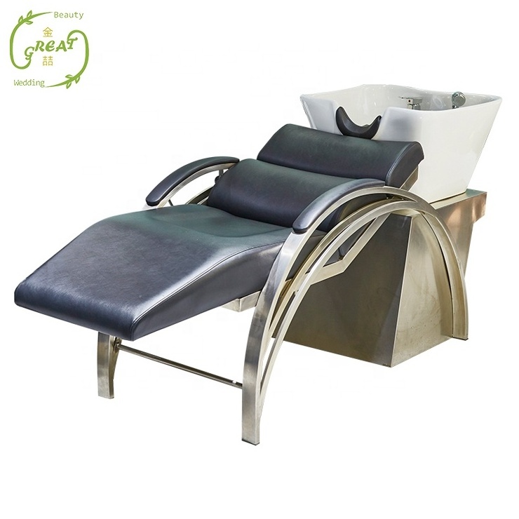 Great Foshan Factory Beauty Hair Basin Bowl Backwash Sink Unit Nail Spa Equipment Shampoo Chairs/Beds/Tables