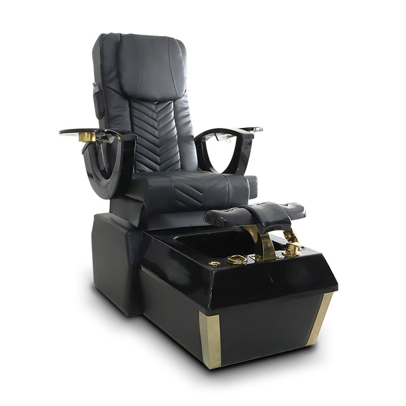 Luxury professional foot nail spa tech manicure chair electric massage reclining black pedicure chair for sales