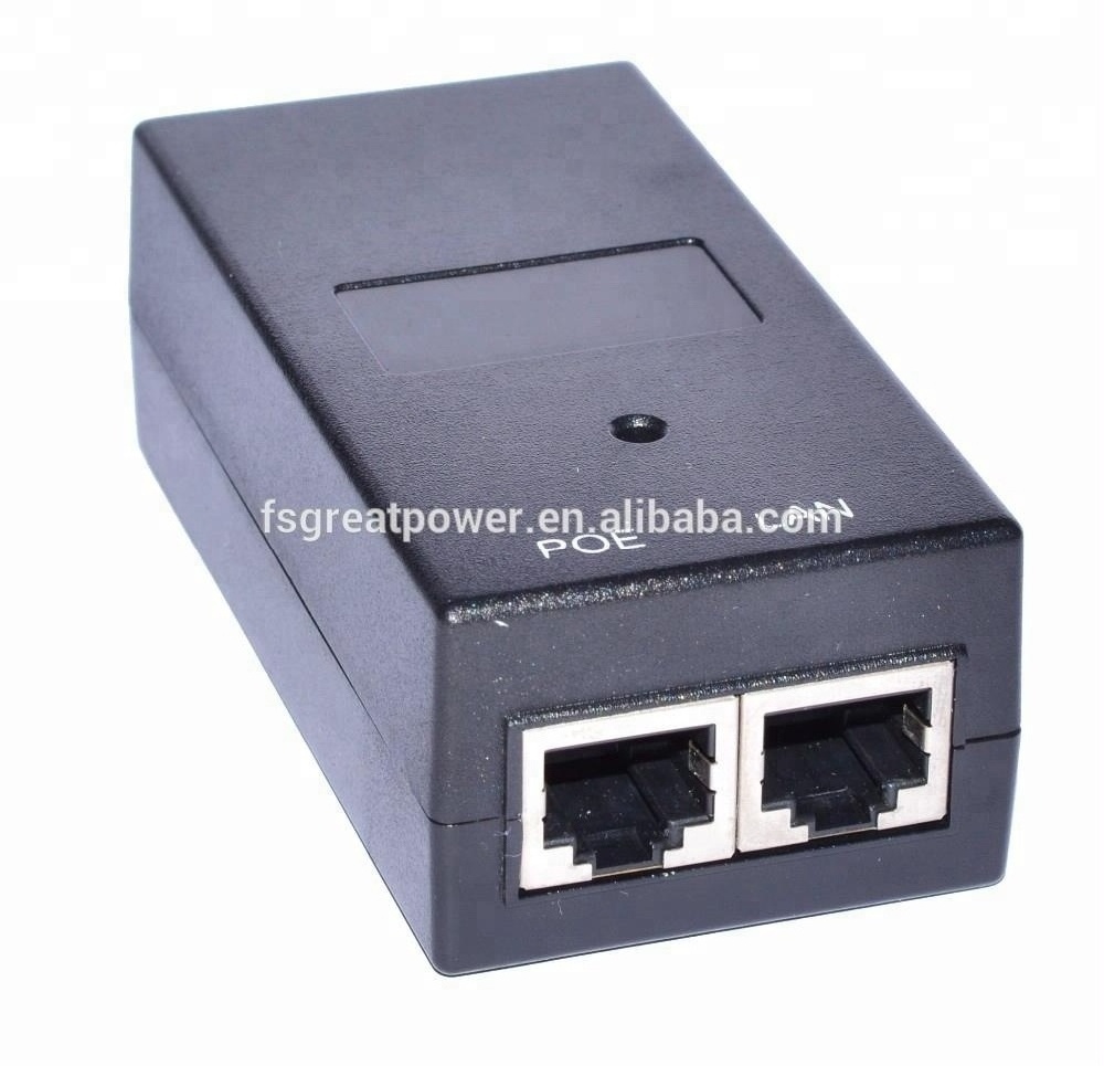 12W Passive POE Injector 24Vdc 0.5A RJ45 Connector Fast Ethernet Desktop Wifi Adapter 12V 36V 48V POE Switch