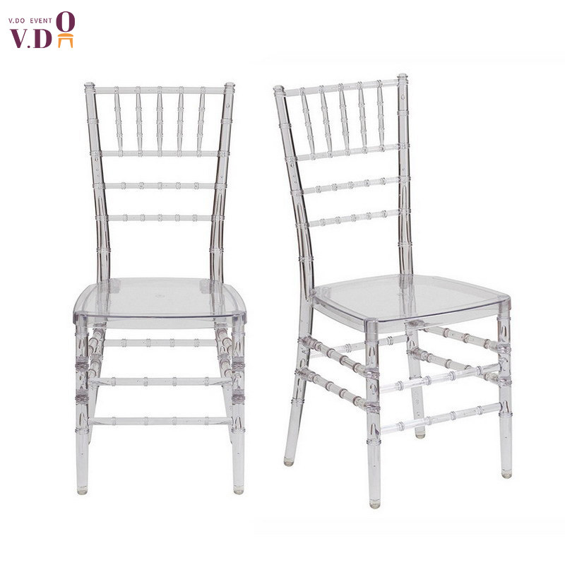 hot sale clear transparent resin chiavari clear plastic infinity wedding chairs events chiavari chair