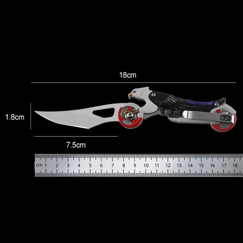 Folding Knife Stainless Steel Blade Pocket Outdoor Gift Motorcycle Sharp Cutting Knife Portable Pocket Hunting Knife