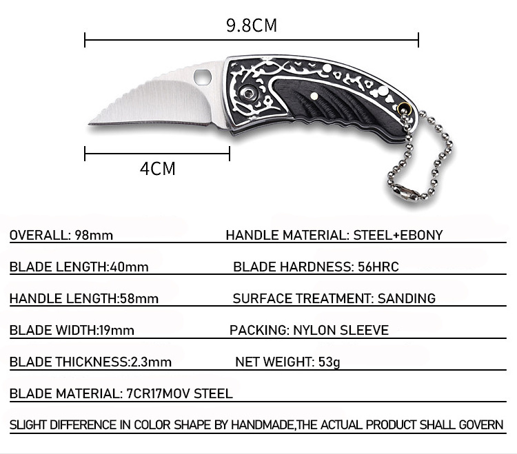 Best Seller Stainless Steel Portable Folding Knife Mini Survival Folding Hunting Pocket Knife