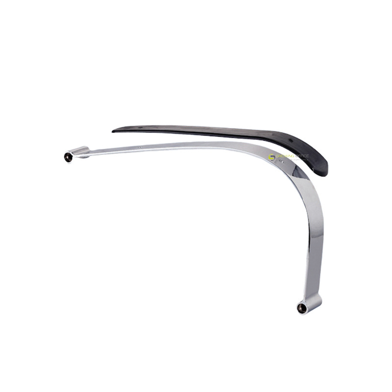 Stainless Steel Office Metal seat armrest Furniture Spare Parts AR423 Office Chair Armrest Replacement