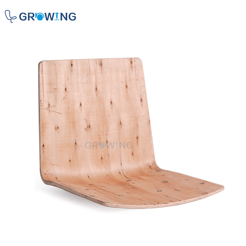 manufacture Customized Birch chair bent plywood unfinished chair frame, molded chair seat and backrest parts wood shell