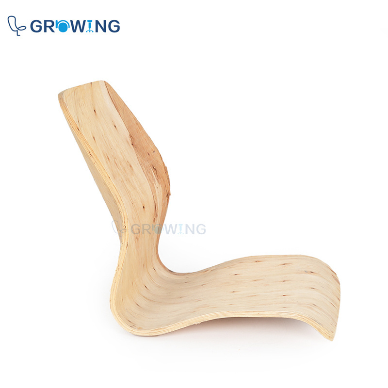 manufacture Customized Birch chair bent plywood unfinished chair frame, molded chair seat and backrest parts wood shell