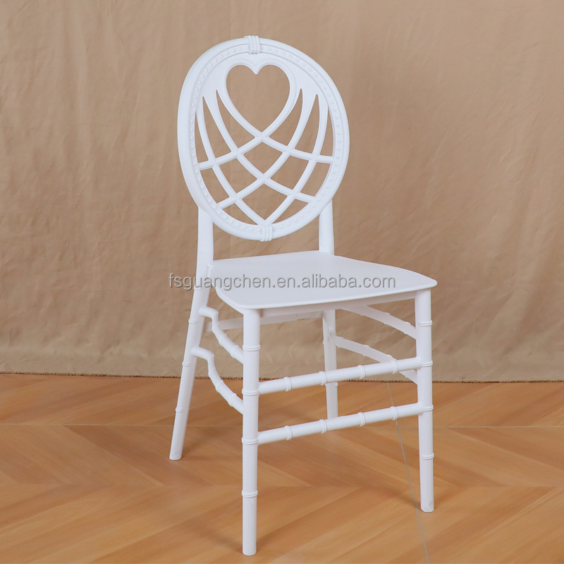 Colorful rental banquet party white wedding hotel pp plastic chiavari chair