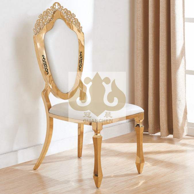 Wholesale Royal King Throne Gold Stainless Steel Wedding Chair