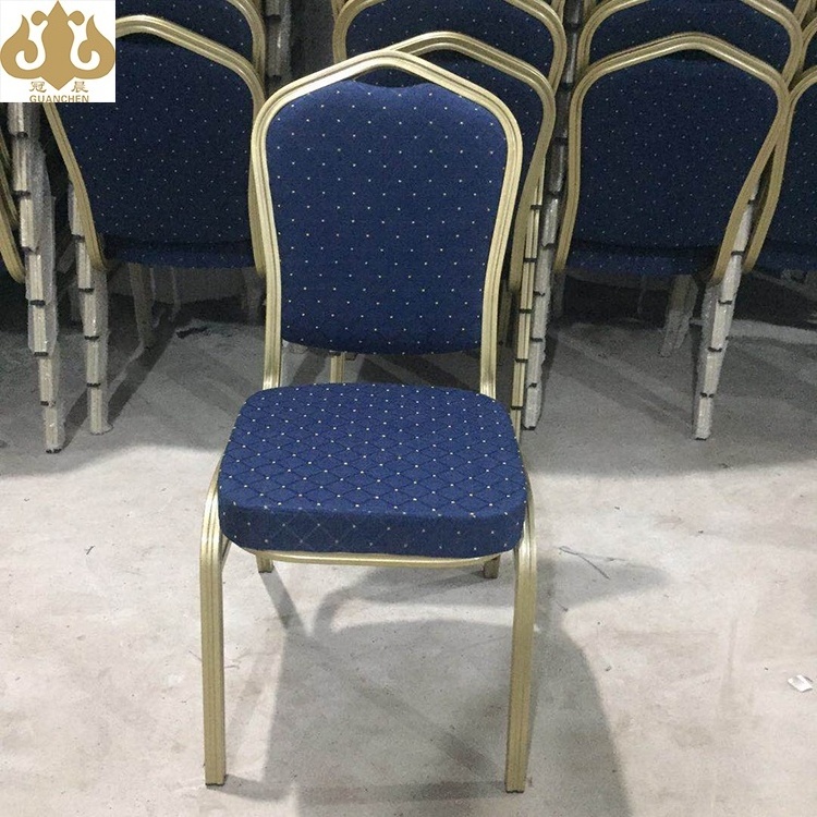 Aluminium stacking blue banquet chair for banquet hall