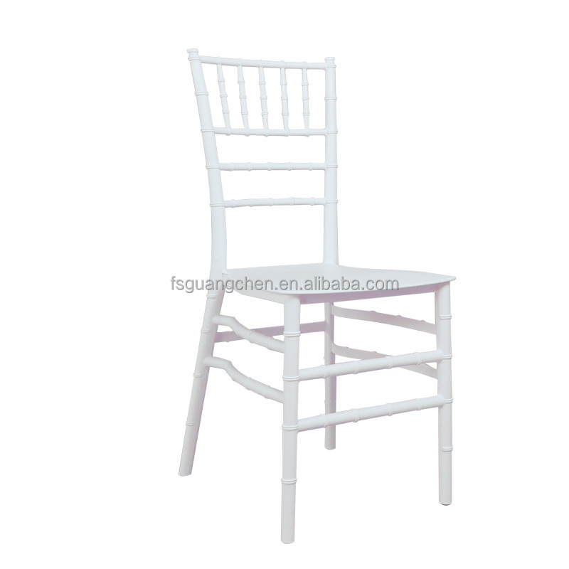 Colorful rental banquet party white wedding hotel pp plastic chiavari chair