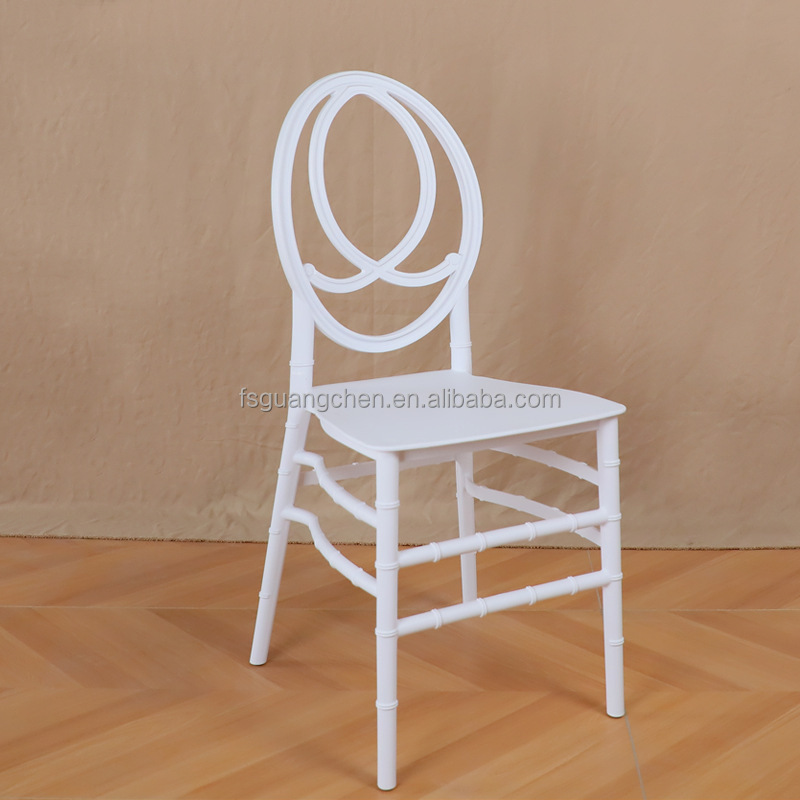 Colorful rental banquet party white wedding hotel pp plastic chiavari chair