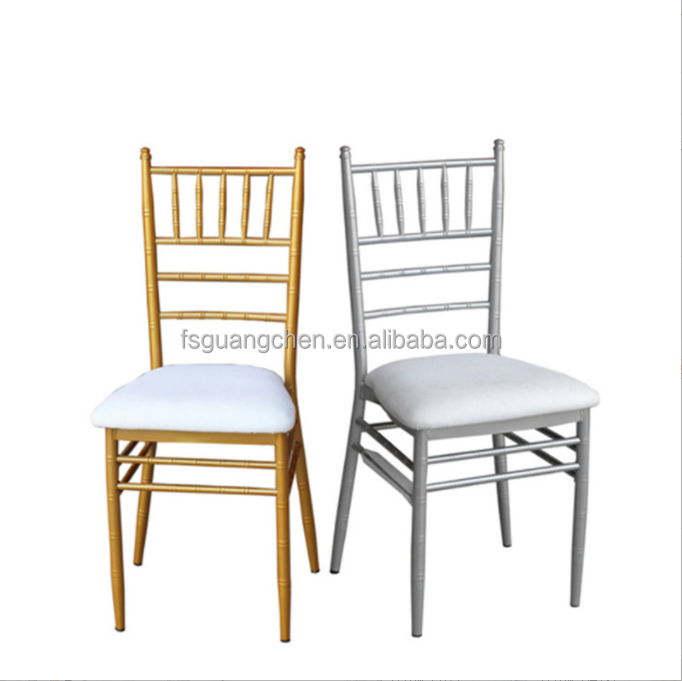 Factory Wholesale Tiffany Chair Acrylic Chavari Banquet Napoleon Dinner Metal Steel Rental Chiavari Chairs For Wedding