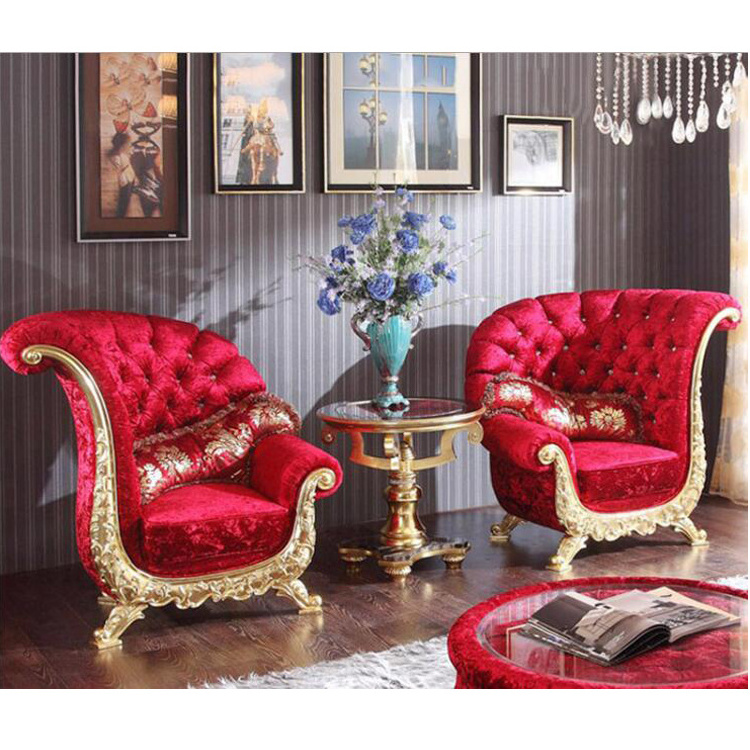 Wood Queen and King Throne Sofa Chairs for Bride and Groom Wedding Chair