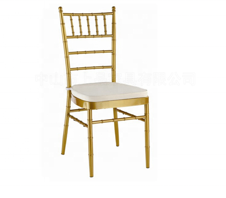 Customized Factory Wholesale High-quality Cheap Stackable Metal Iron Tiffany Chair Wedding White Chiavari Chairs For Events