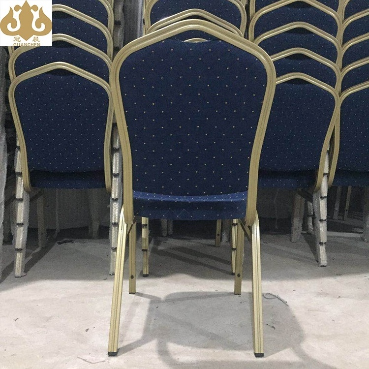 Aluminium stacking blue banquet chair for banquet hall