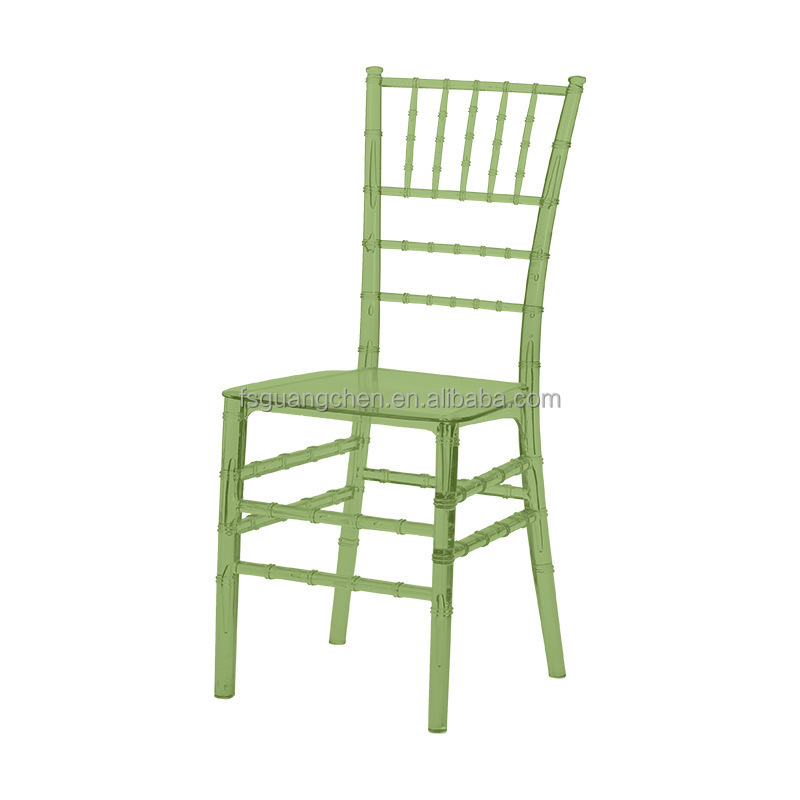 Factory Wholesale Elegant Green Clear Banquet Dining Party Wedding Chair For Events Weddings Acrylic