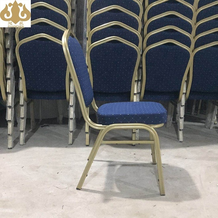 Aluminium stacking blue banquet chair for banquet hall