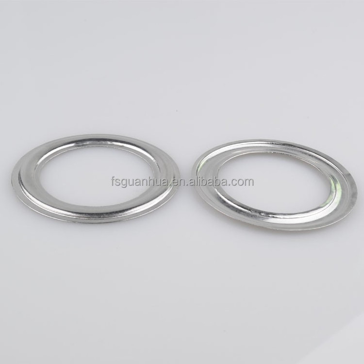 Stainless steel snap eyelet for curtains