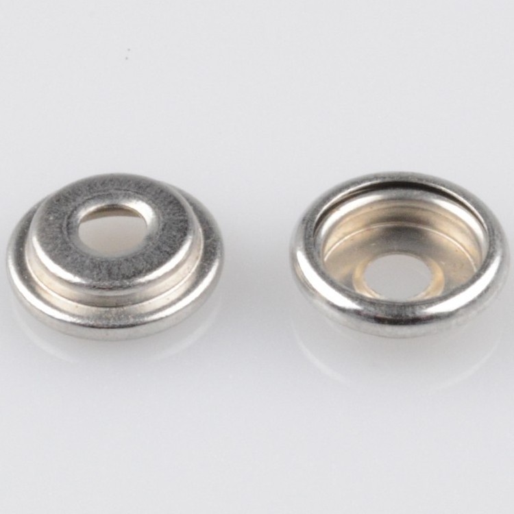 New Product #201 Screw Three Parts Silver Custom Snap Button For Helmet