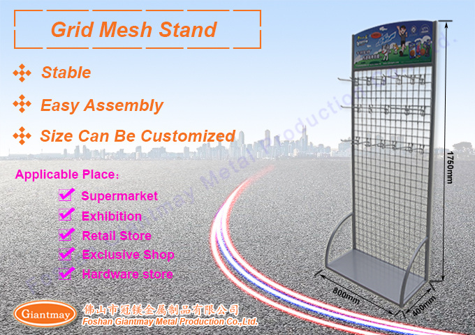 Gridwall Panel Display Stand Heavy Movable Floorstanding Grid Wall Panels Retail Display Rack Craft